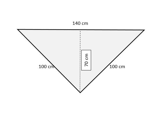 Uryupinsk downy neckerchief # KG-53, 100x140x100 cm