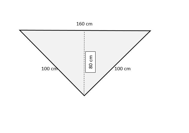 Uryupinsk dūnu lakats-trīsstūris #KW-203, 100x160x100 cm