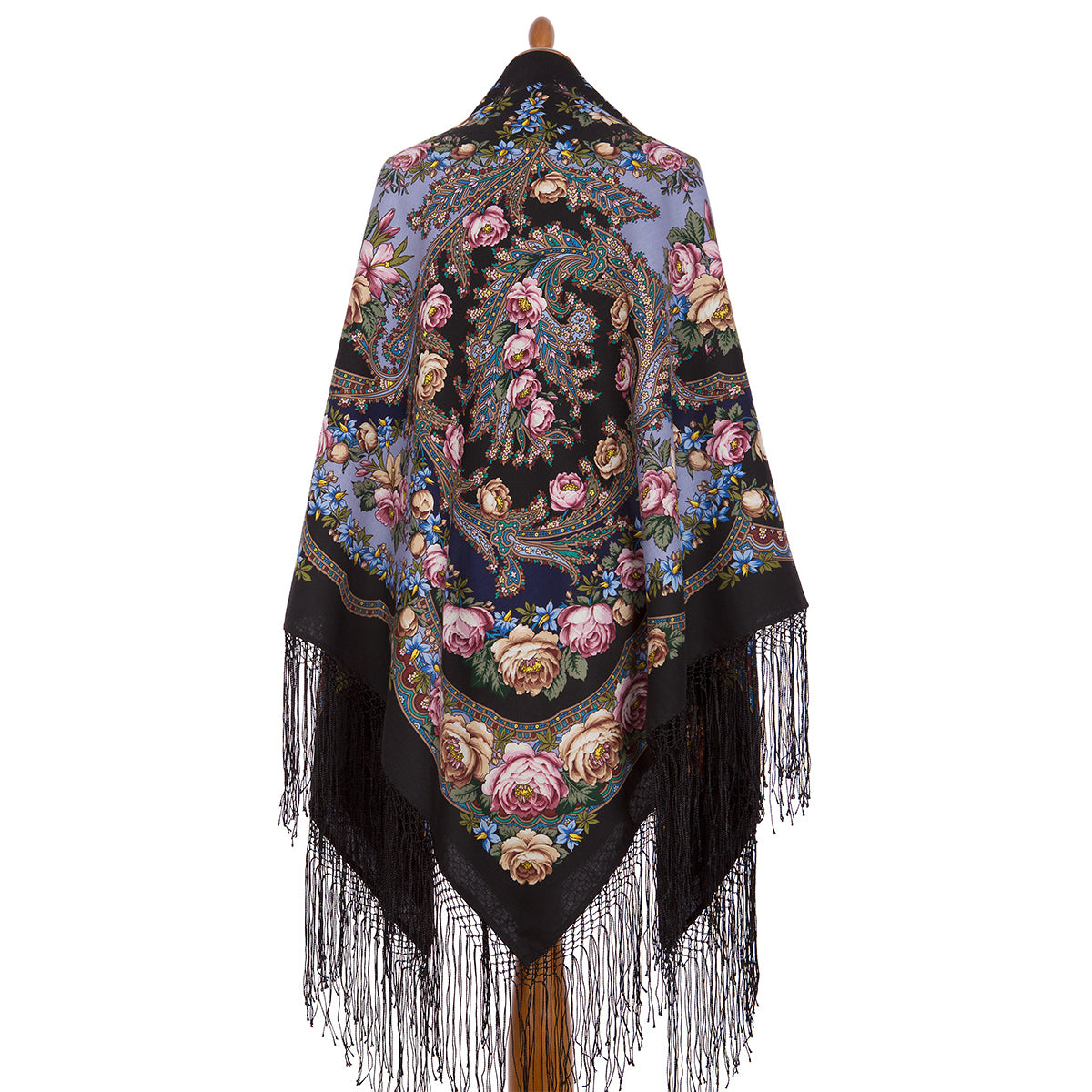Shawl "Flowers under the snow" 1099-18