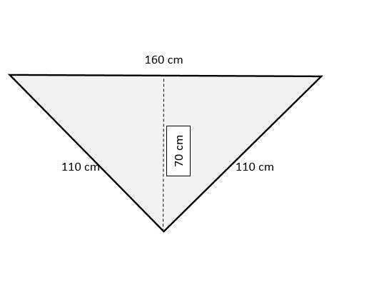 Uryupinsk downy neckerchief # KG-217, 110x160x110 cm