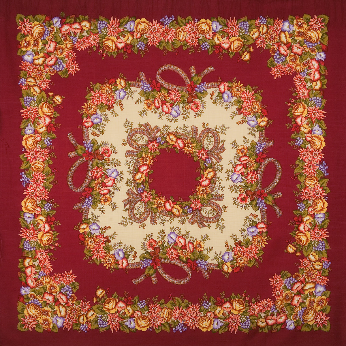 Shawl "Rowanberries Beads"