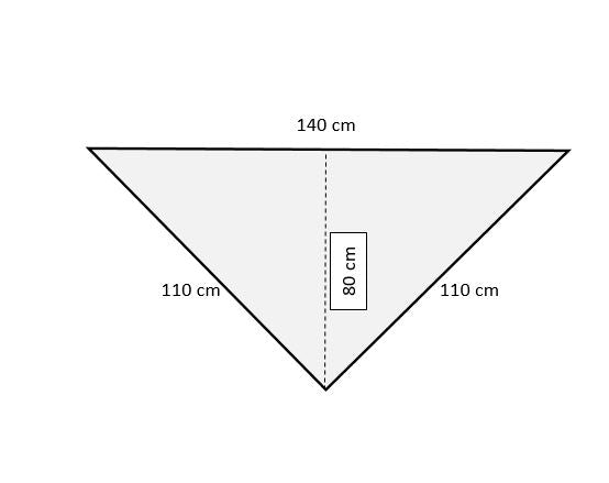 Uryupinsk downy neckerchief # KG-66, 110x140x110 cm