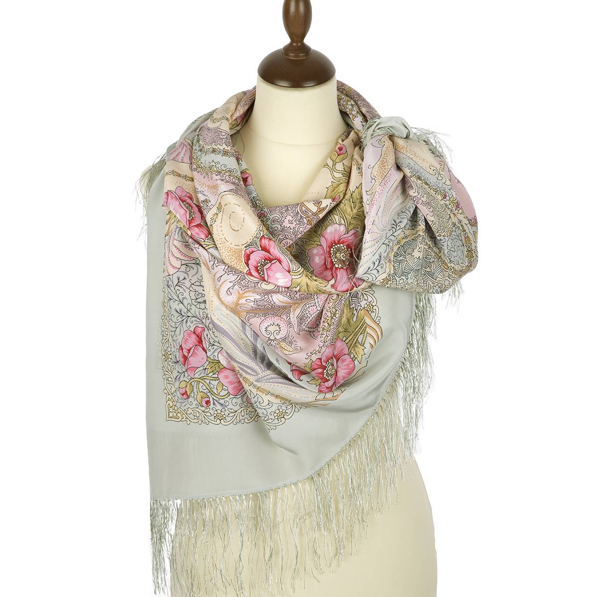Silk shawl "Tender Surf"