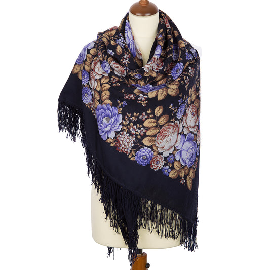Shawl "Flower story" 1458-14