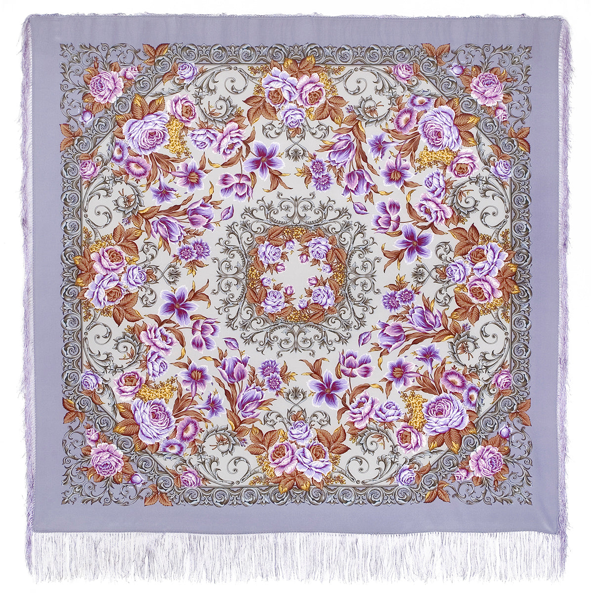 Silk shawl "Royal ball"