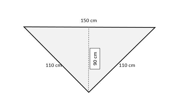 Uryupinsk downy neckerchief # KW-51, 110x150x110 cm