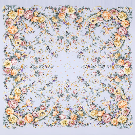 Silk shawl "Joy of Soul" 1681-1