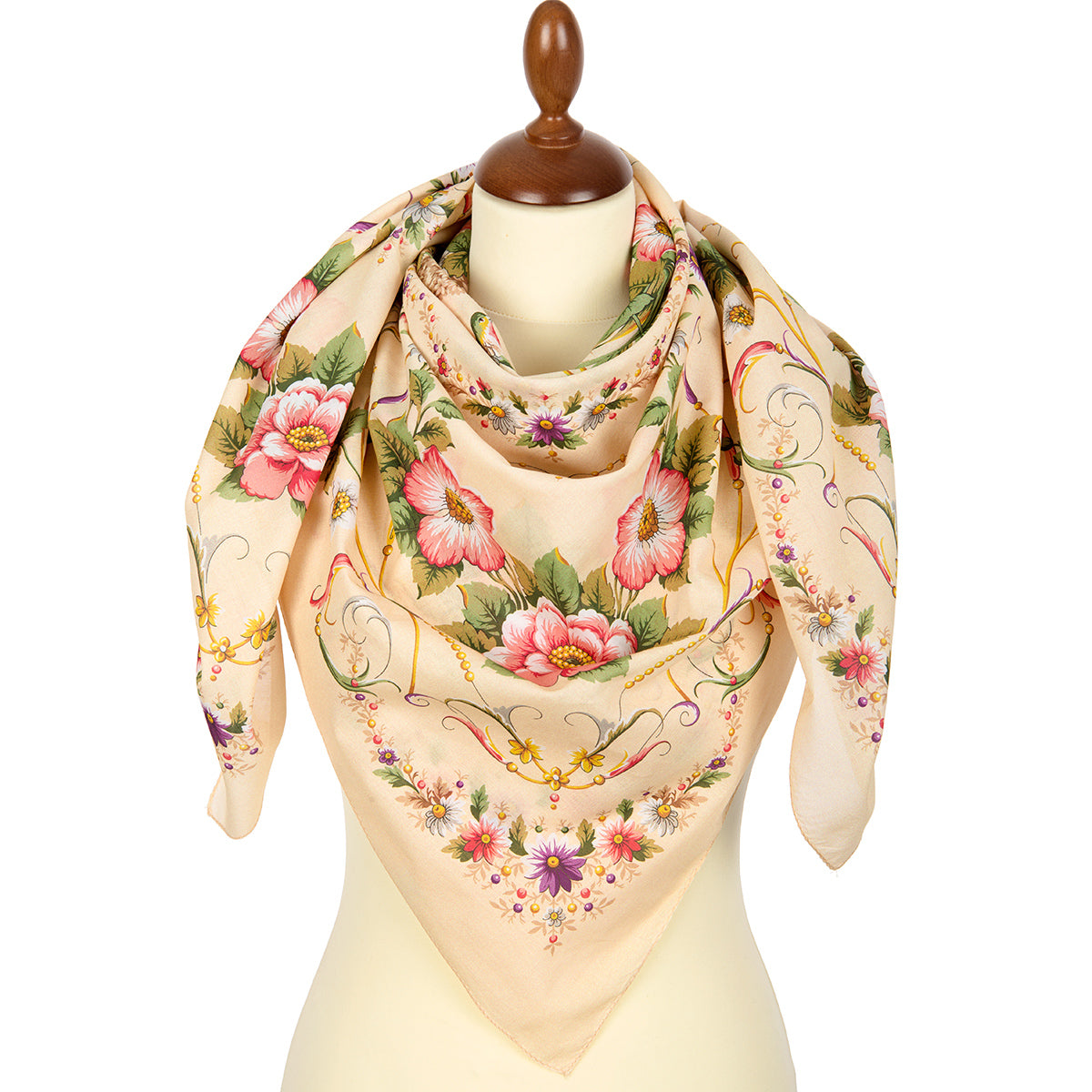 Сotton kerchief "Lake of Light" 1715-2