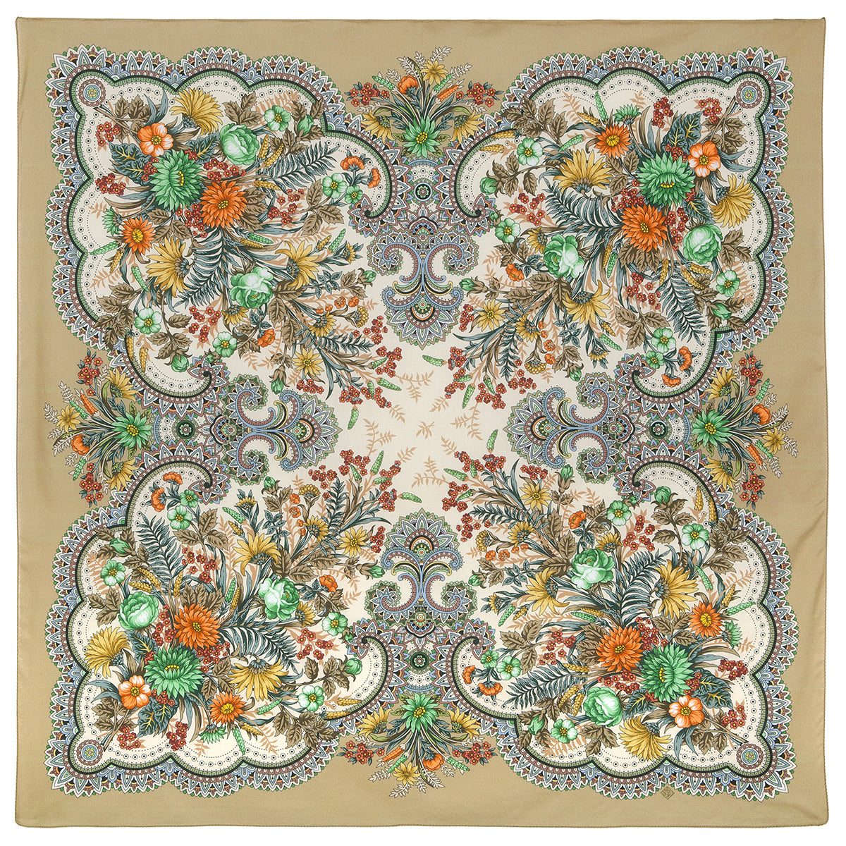 Сotton kerchief "Blooming Summer"