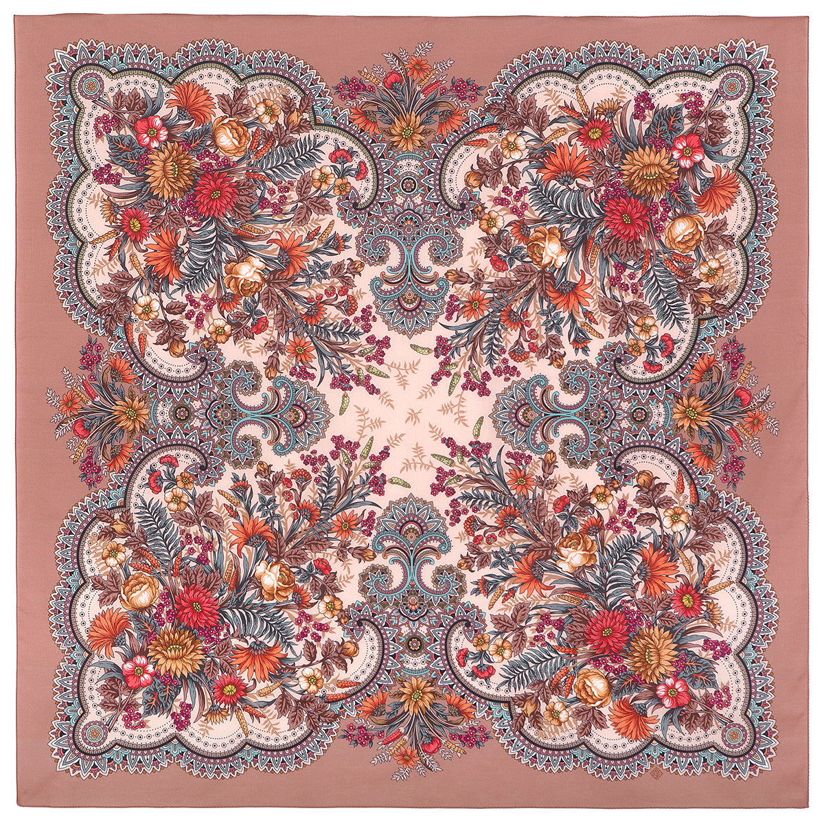 Сotton kerchief "Blooming Summer"