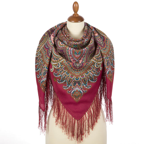 Shawl "Waiting for the Holiday" 1895-5