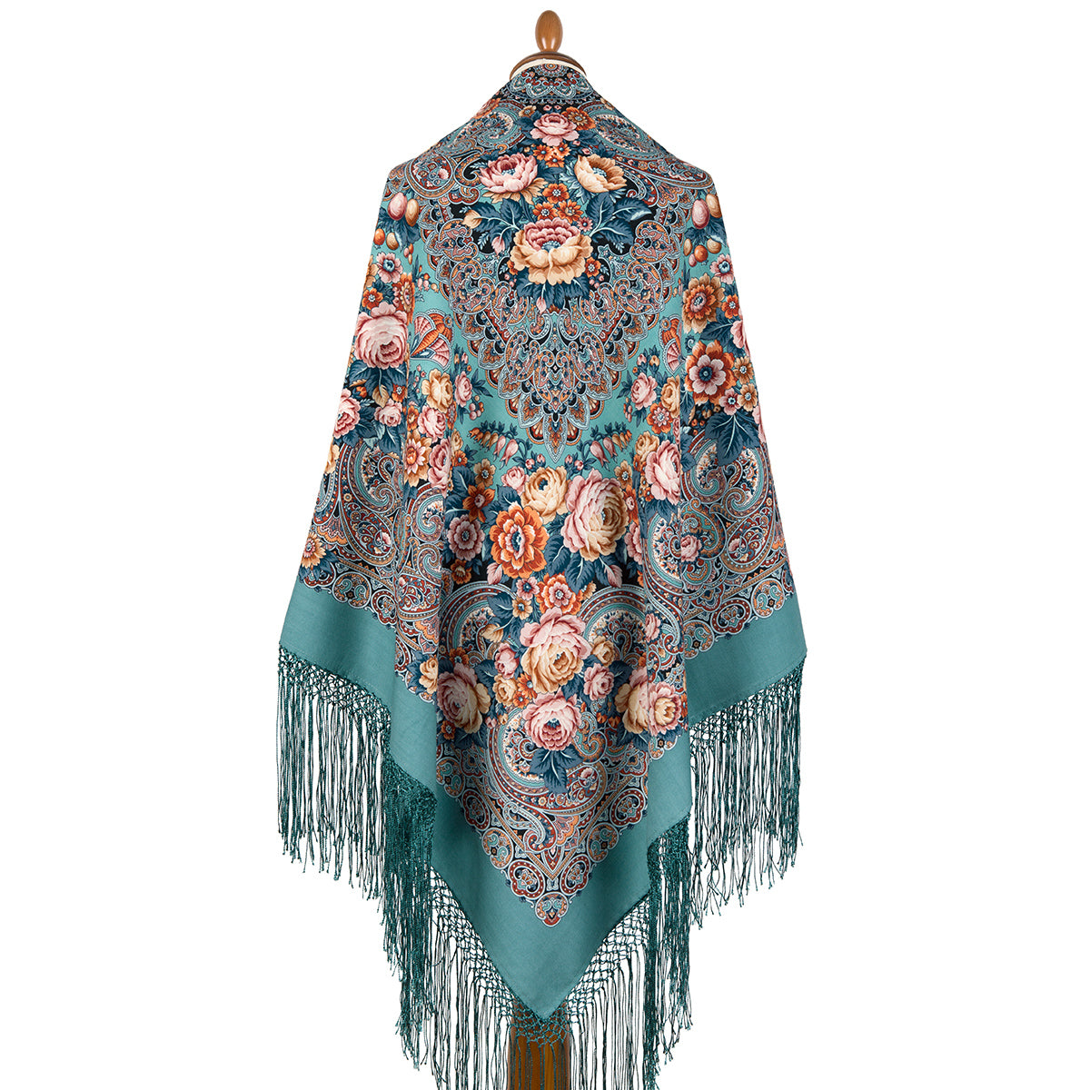 Shawl "Troika is racing" 1896-12