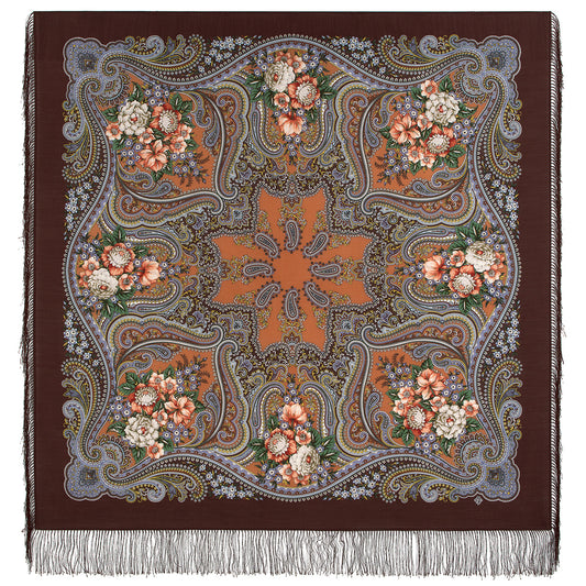 Shawl "Autumn Bonfires" 1897-16