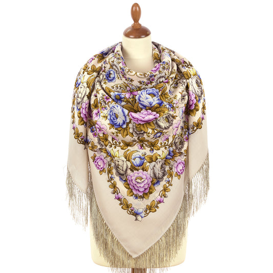 Shawl "Peahen"