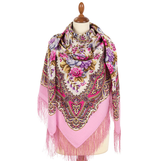 Shawl "Days of Love and Flowers" 2013-3