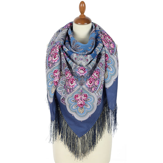 Shawl "Winter Rose" 2016-14