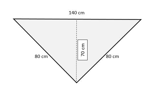 Uryupinsk downy neckerchief # KG-20, 80x140x80 cm