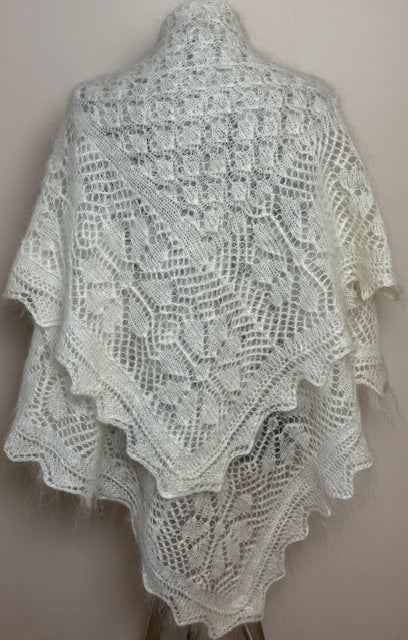 Uryupinsk downy shawl #PW-40, 130x130 cm