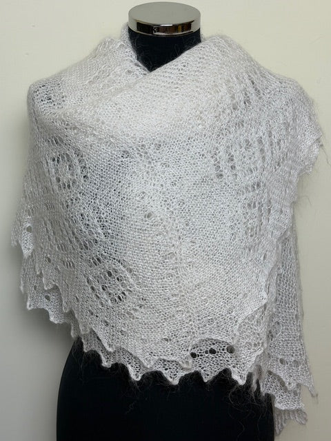 Downy shawl #PCN-164, 130x130 cm