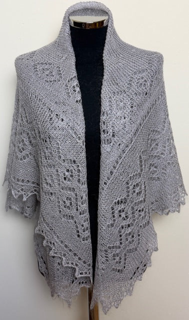 Downy shawl #PCN-166, 130x130 cm