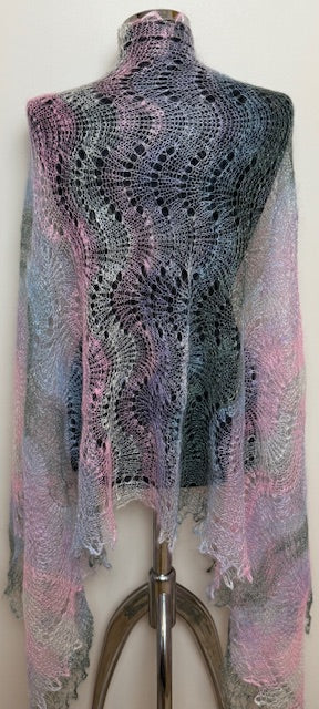 Downy shawl ( Palantine ) #50, 180x80 cm