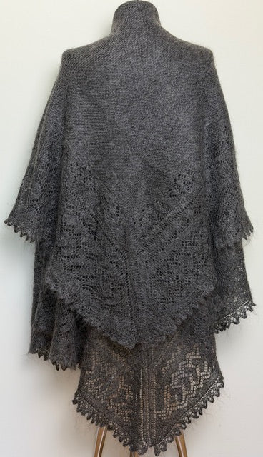 Orenburg shawl PGO-4, 160x160 cm