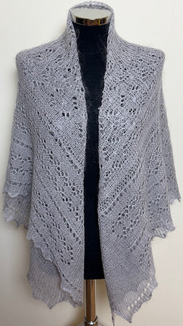 Downy shawl #PCN-123, 120x120 cm
