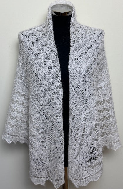Downy shawl #PCN-137, 120x120 cm