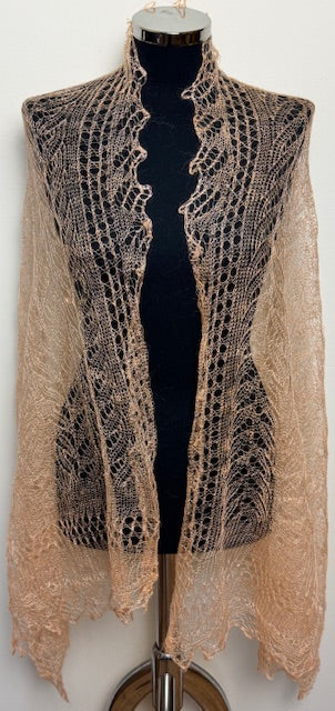 Downy shawl ( Palantine ) #73, 160x70 cm