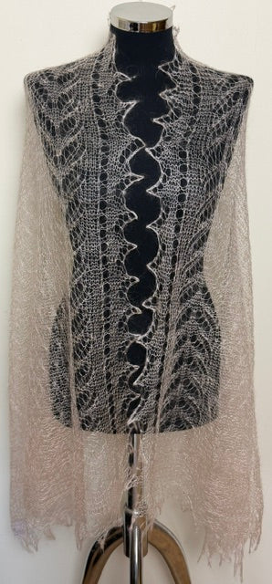 Downy shawl ( Palantine ) #36, 180x70 cm