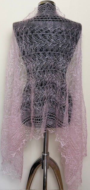 Downy shawl ( Palantine ) #43, 180x80 cm
