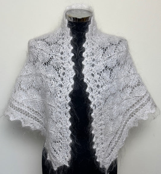 Uryupinsk downy neckerchief # KW-167, 90x130x90 cm