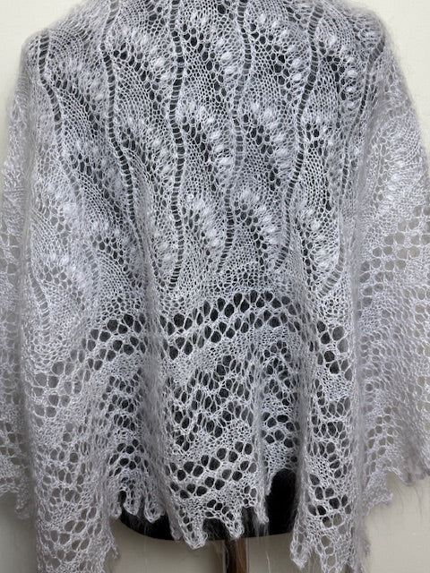 Uryupinsk downy shawl #PW-8, 120x120 cm