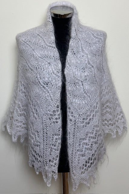 Uryupinsk downy shawl #PW-8, 120x120 cm
