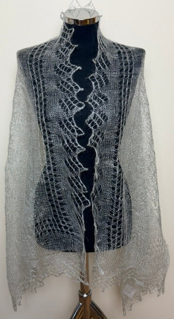 Downy shawl ( Palantine ) #53, 180x80 cm