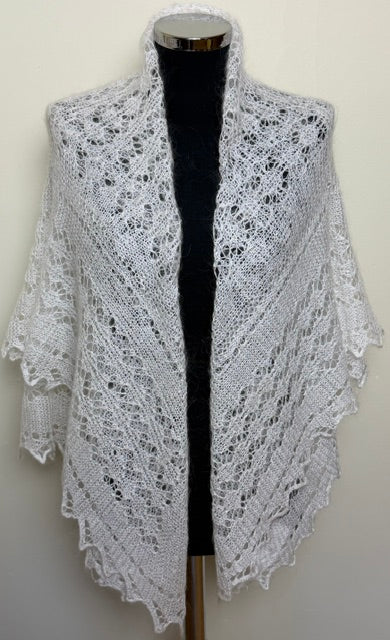 Downy shawl #PCN-2, 130x130 cm