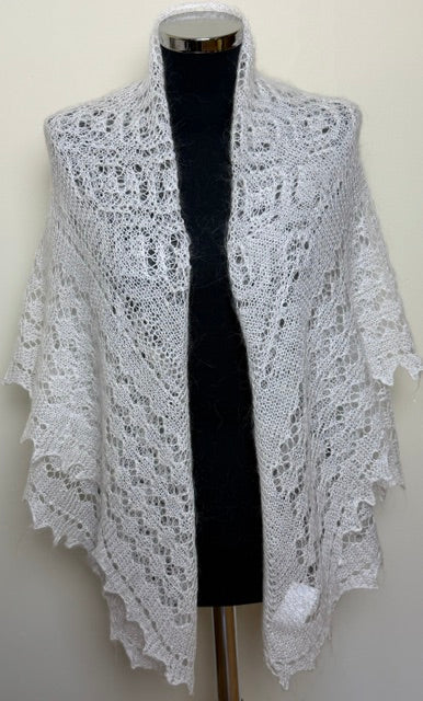 Downy shawl #PCN-3, 130x130 cm