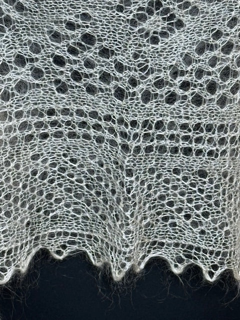 Orenburg shawl-palantine SWO-5, 135x60 cm