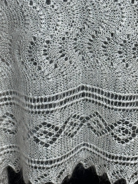 Orenburg shawl-palantine SWO-16, 130x60 cm
