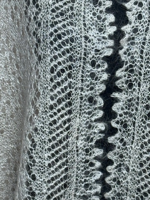 Orenburg shawl-palantine SWO-2, 140x80 cm