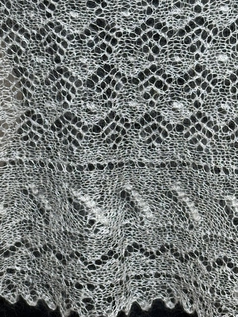 Оренбургский платок #PWE-16, 130x60 cm