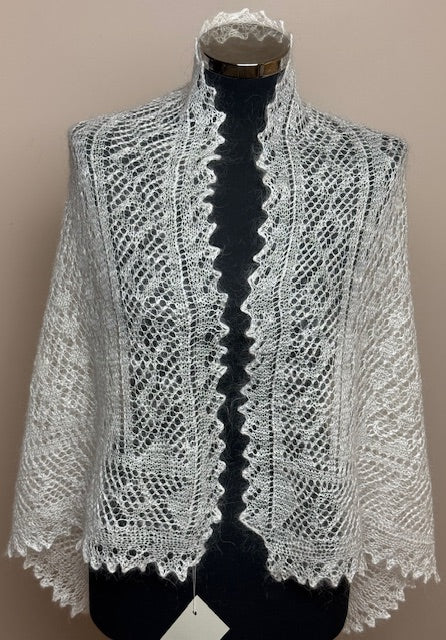 Orenburg shawl-palantine SWO-10, 120x60 cm