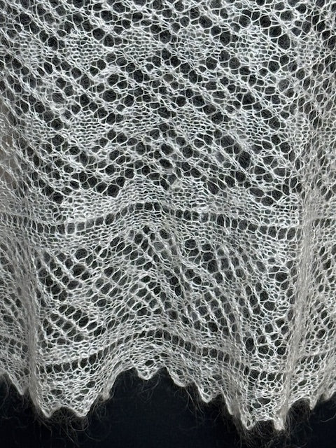 Orenburg shawl-palantine SWO-10, 120x60 cm
