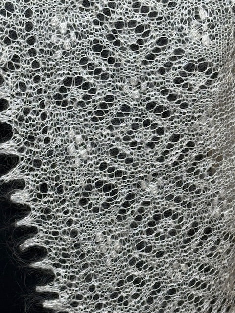 Orenburg shawl PWO-3, 115x115 cm