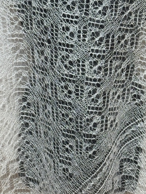 Orenburg shawl PWO-7, 120x140 cm