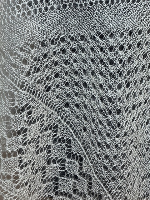 Orenburg shawl PWO-4, 120x120 cm