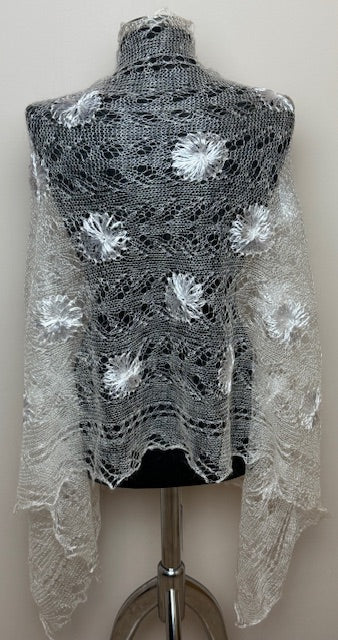 Downy shawl ( Palantine ) #77, 160x70 cm