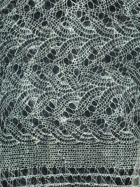 Пуховый платок (палантин) # 117, 180x80 cm