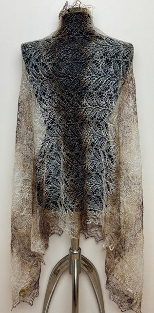 Downy shawl ( Palantine ) #107, 180x80 cm