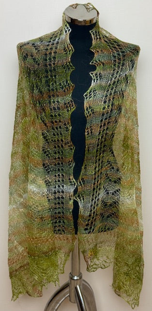 Downy shawl ( Palantine ) #118, 180x80 cm